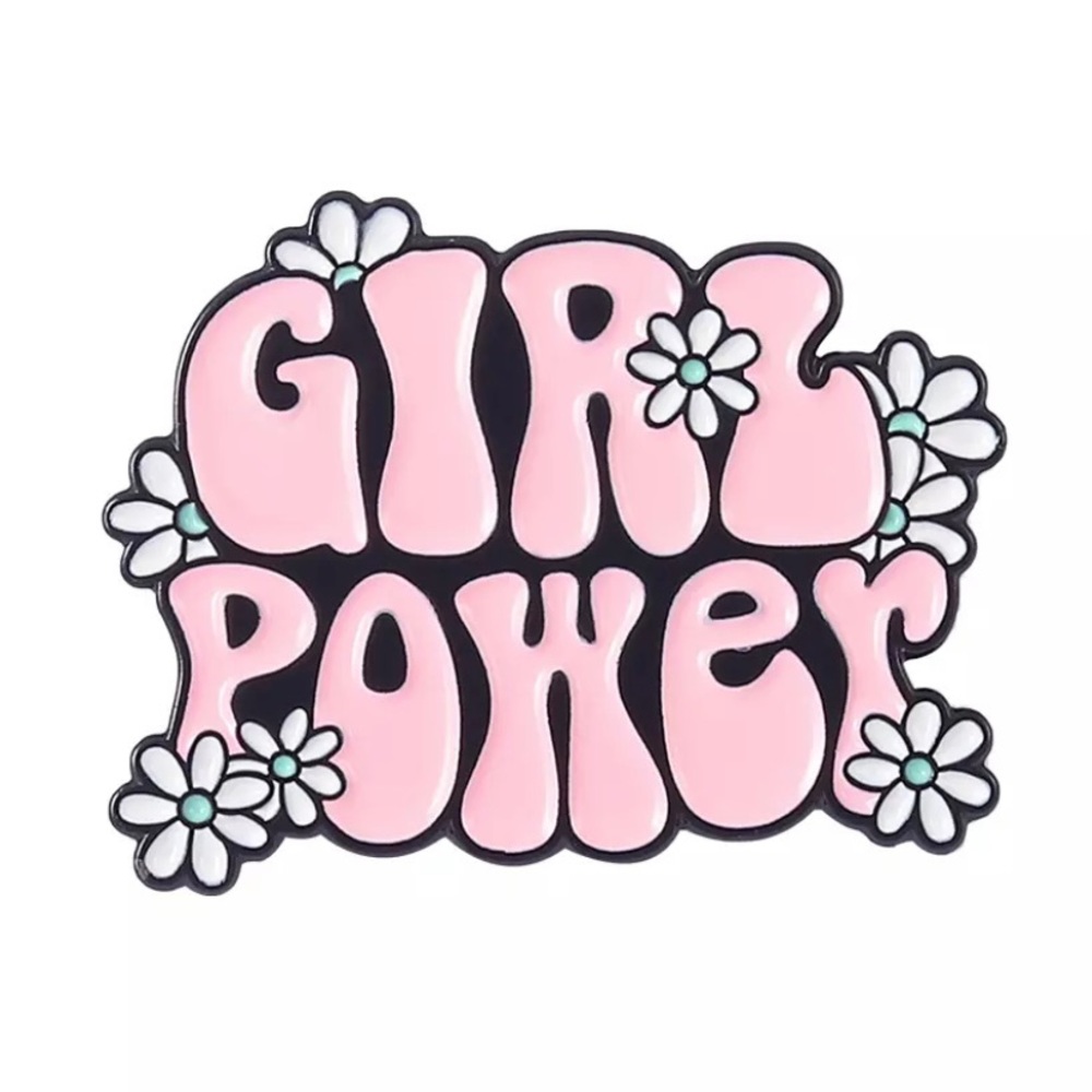 6/$30 Girl Power Daisies Enamel Pin